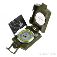 ESYNIC Professional Map Compass Military Army Metal Sighting Compass Folding Pocket Size Navigation Compass for Camping Hiking Hunting Outdoor Activities Directions